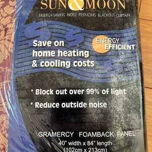 Sun n Moon Blackout Curtain - Gold&Burgundy